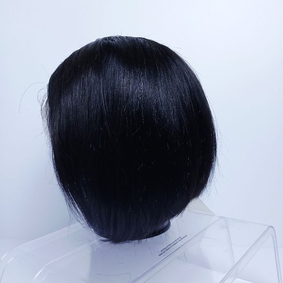 10 Inch Human Hair Pre-plucked Lace Front Wig 13x4 HD Lace Natural Black Bob New - Picture 6 of 11